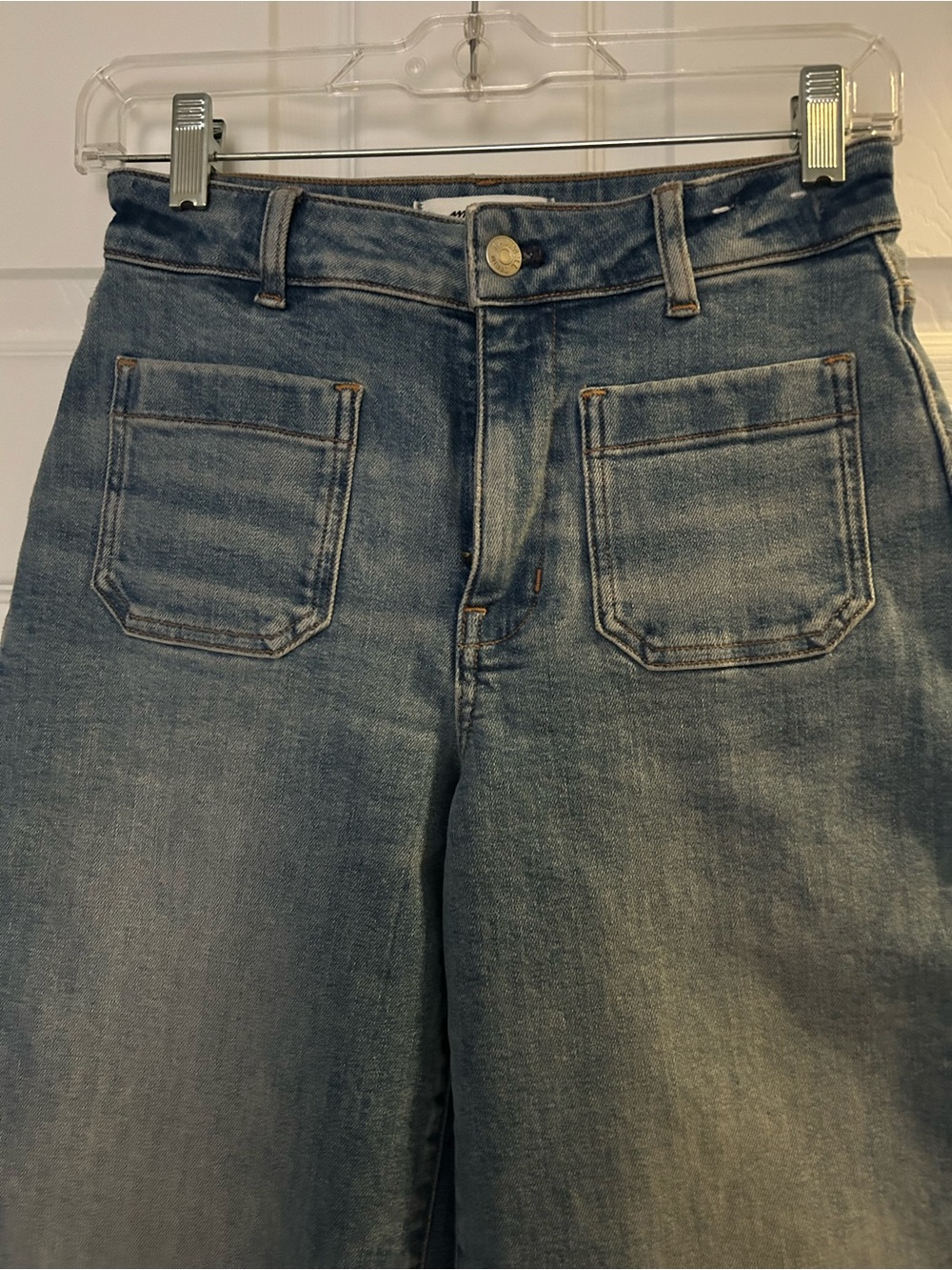 Madewell Curve Classic High-Rise Wide Leg Women Jeans - Blue
